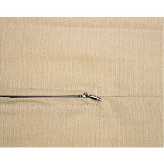 Thea Gouverneur Since 1959® 16" x 16" Beige Pillow Back Panels with Zipper, 3ct.